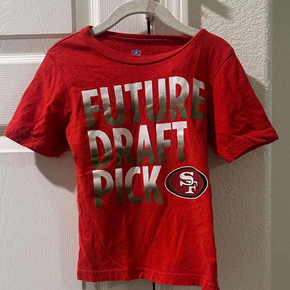 NFL Kids Red 'Future Draft Pick' T-Shirt